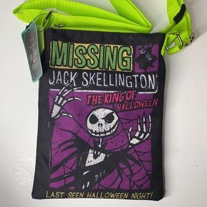 Disney “ Missing” Jack” Lounge-fly Crossbody Bag- Halloween Bag